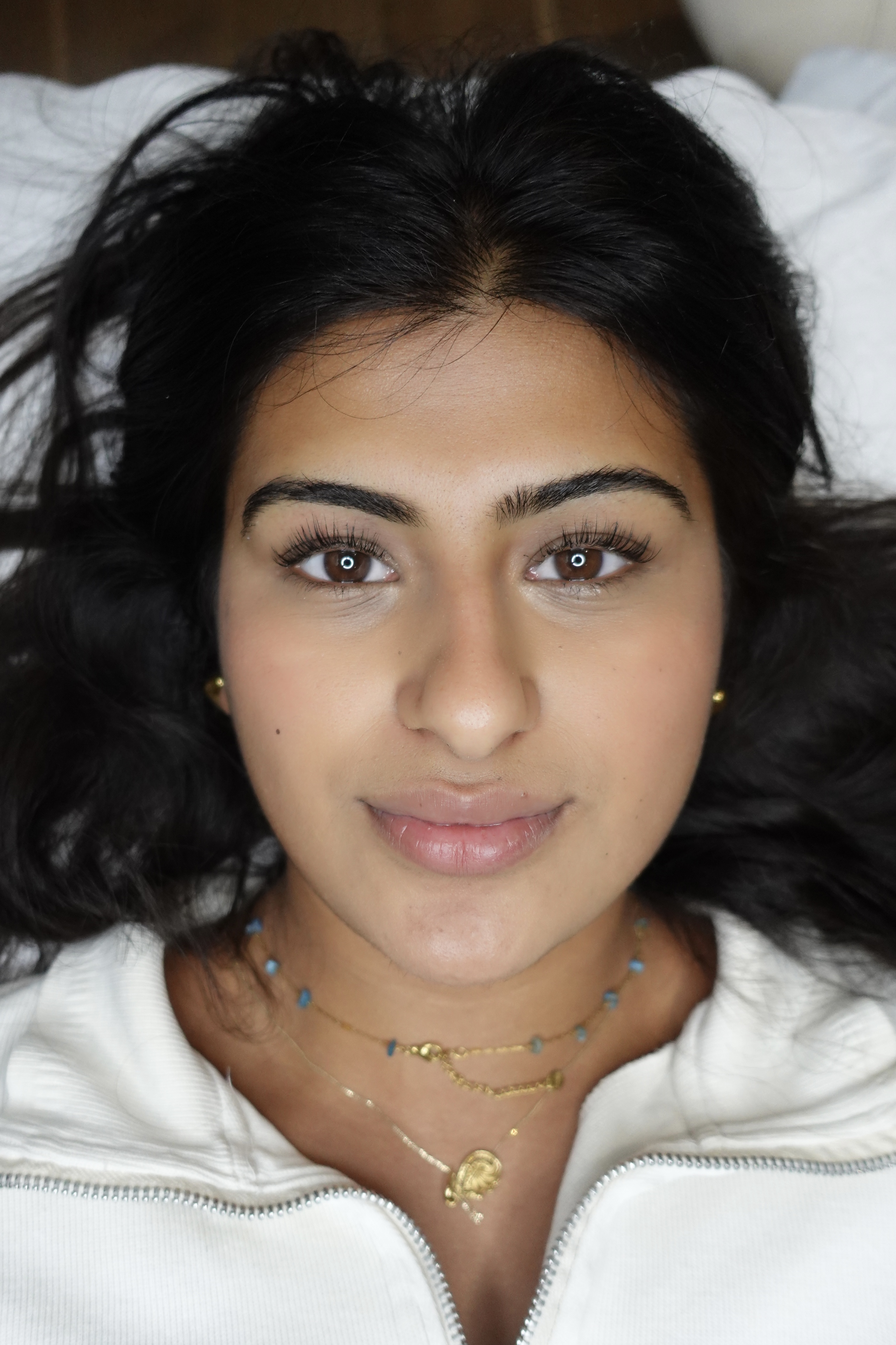 After Korean lash lift - lifted curled healthy lashes