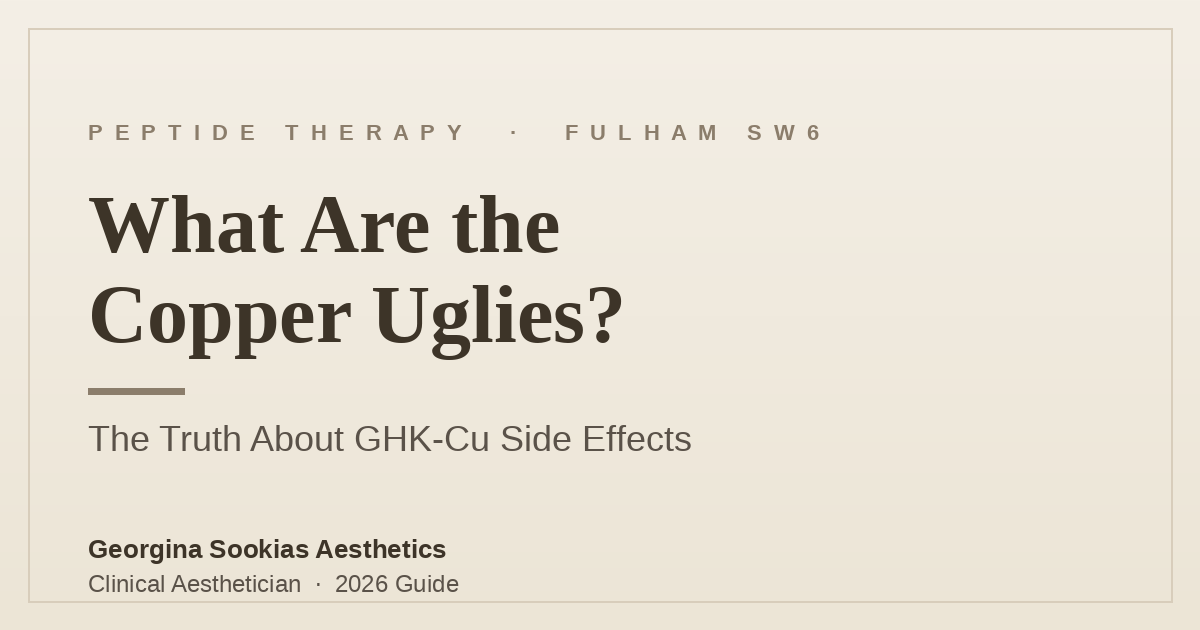 copper uglies ghk-cu side effects What Are the Copper Uglies? The Truth About GHK-Cu Side Effects (2026)